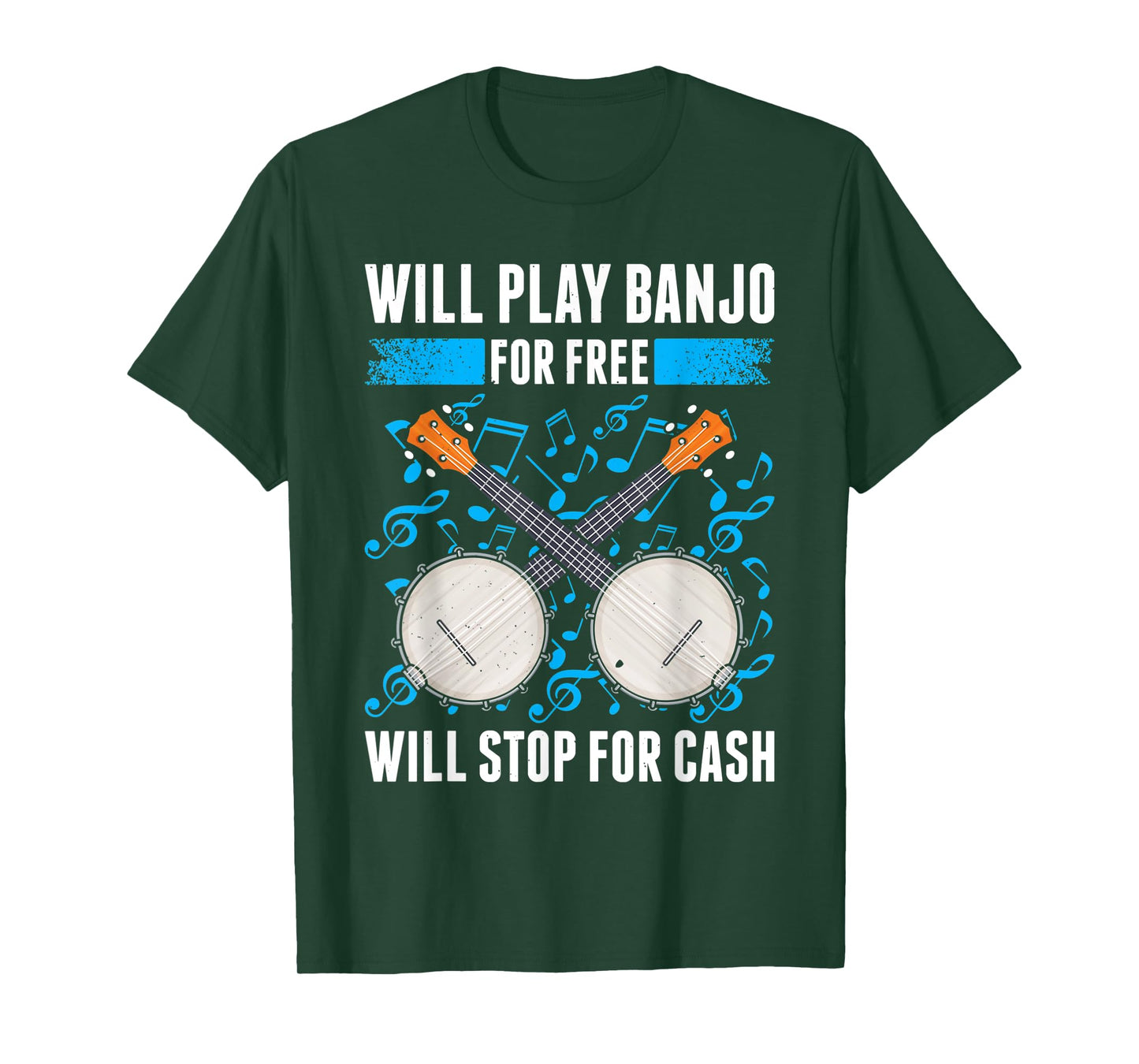 Banjo Playing Banjo Player Banjo Teacher Bluegrass Music T-Shirt