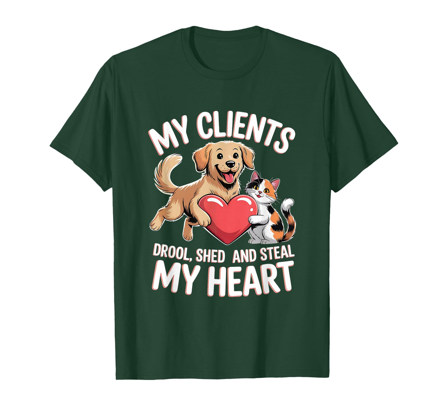 Pet Sitter Dog Sitting Clients Cat Enthusiast T-Shirt