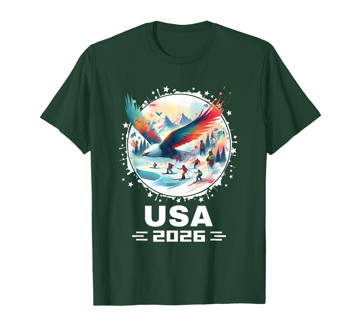 USA 2026 Go United States Winter Sport USA Team 2026 USA T-Shirt