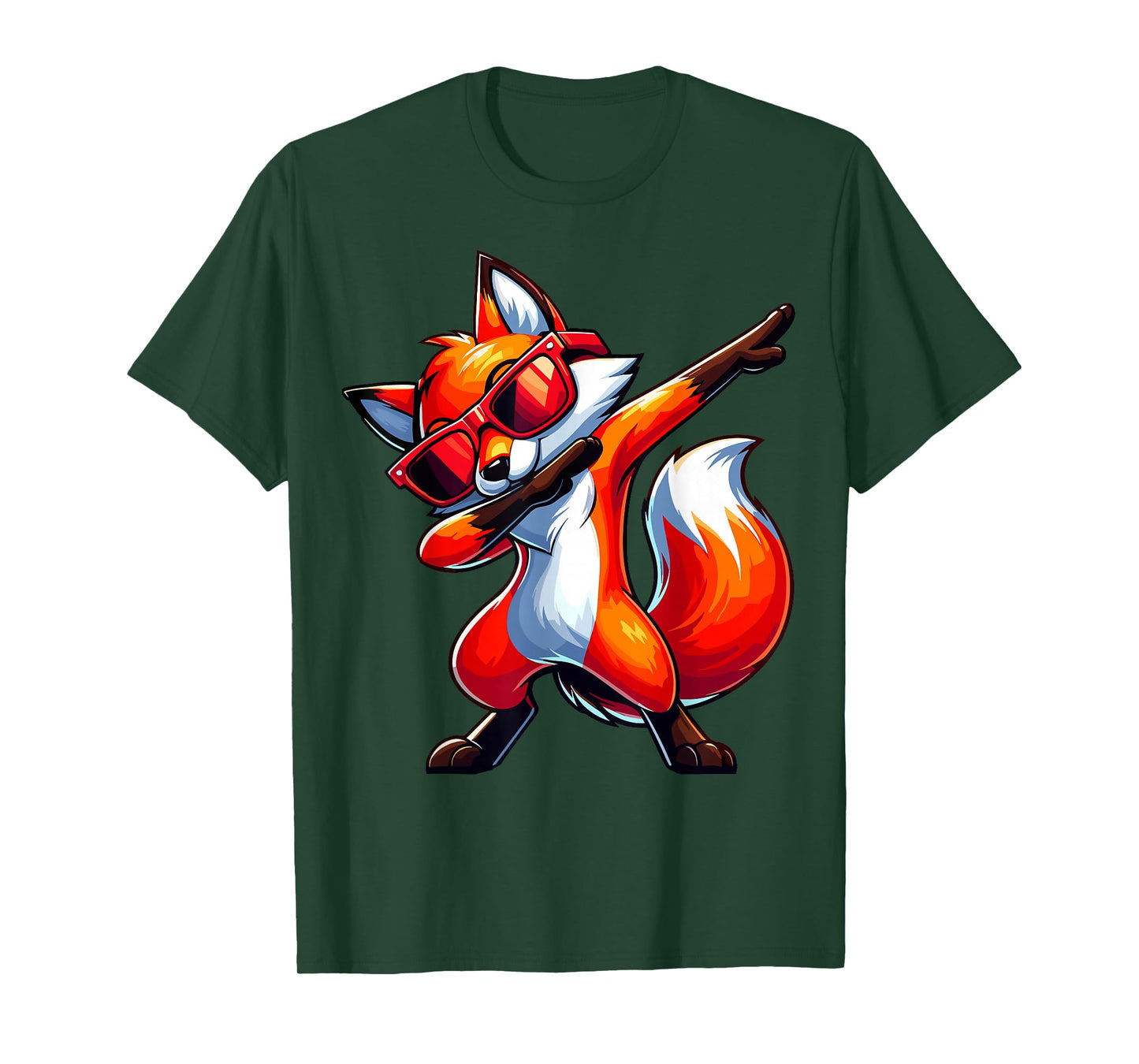 Dabbing Fox Sunglasses Animal T-Shirt