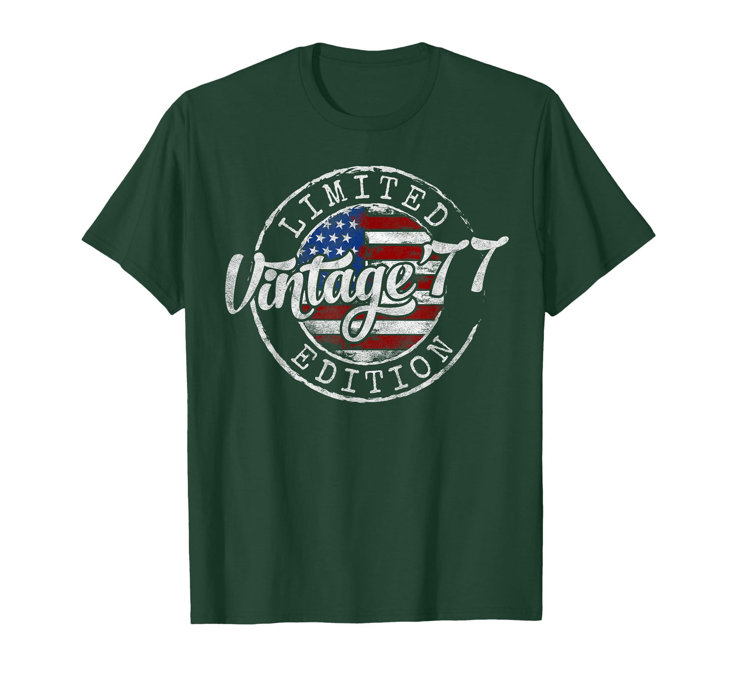 Vintage 1977 48th Birthday Gifts for Men Women 48 Year Old T-Shirt