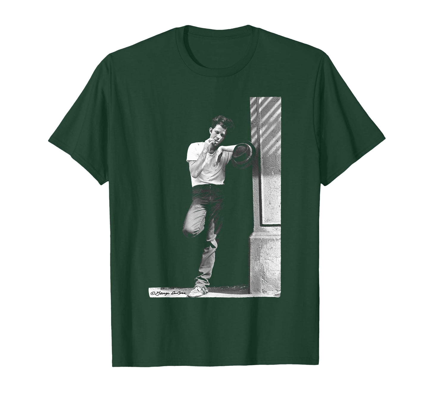 Tom Waits Portrait in Street by George DuBose T-Shirt