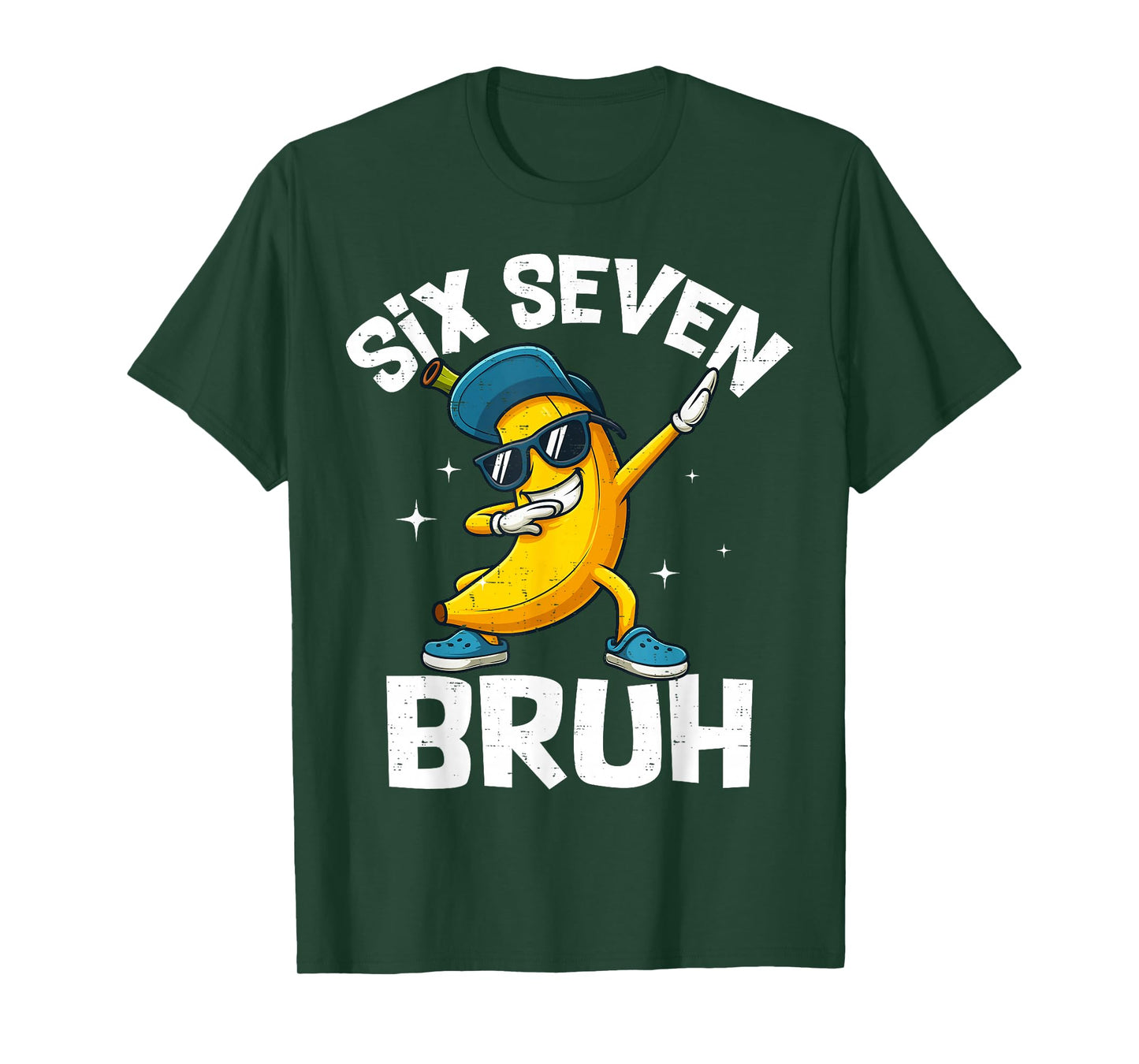 67 Bruh Dabbing Banana Six Seven Meme 6 7 Bananas Gen Alpha T-Shirt
