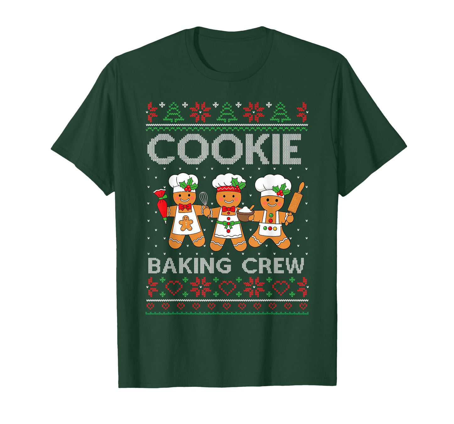 Christmas Cookie Baking Crew Family Baking Team Funny Cookie T-Shirt