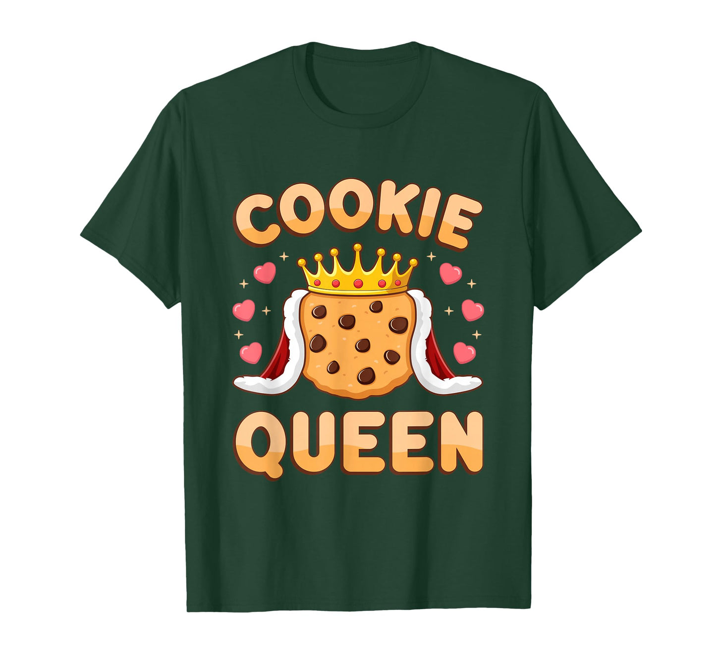 Cookie Queen Funny Cookie Mom Cookie Dealer Women Girls T-Shirt