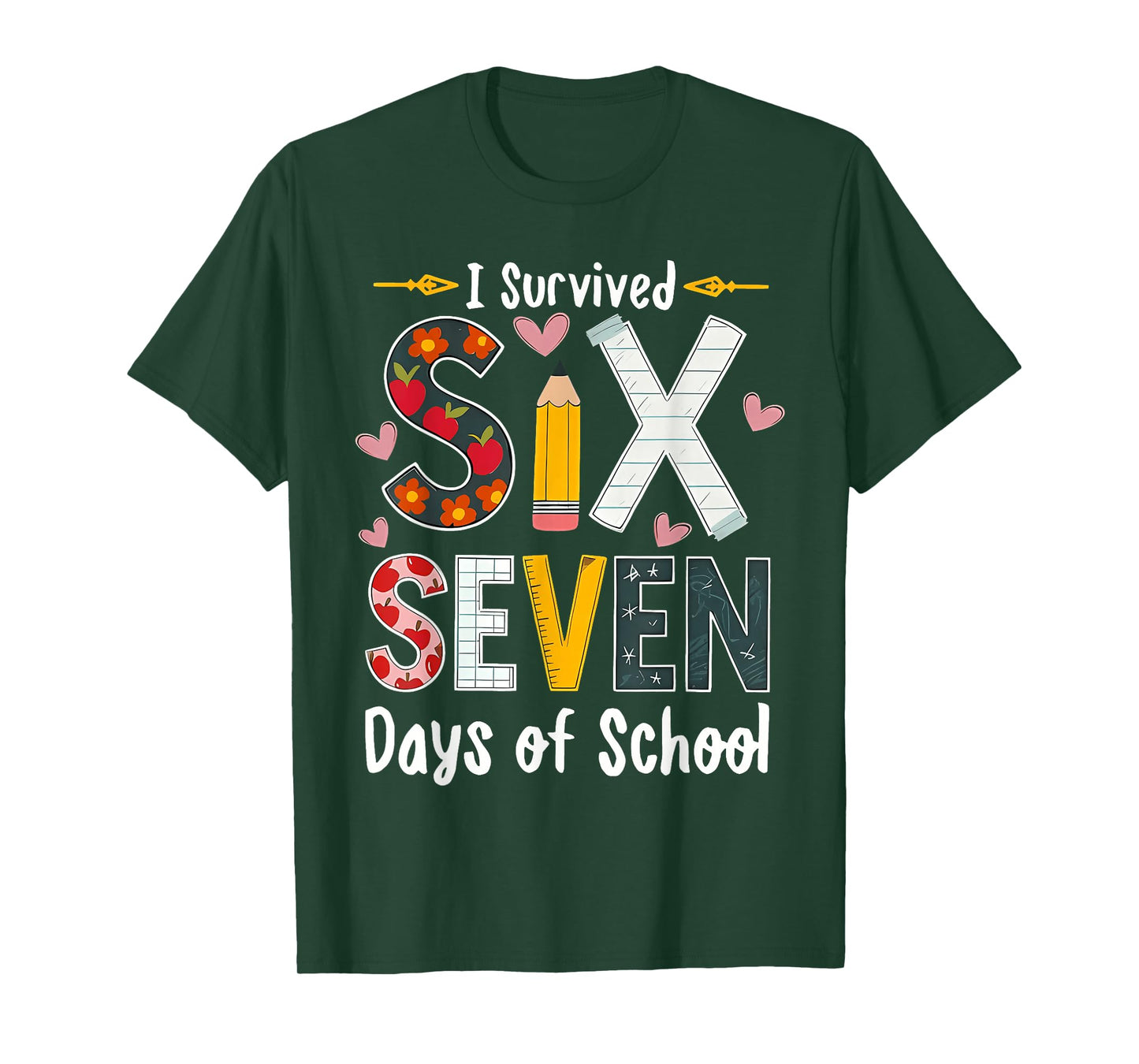 I Survived 67 Days of School Funny 67 Teachers Students Meme T-Shirt
