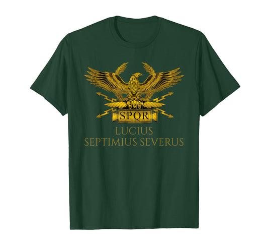 Ancient Rome - Roman Emperor Septimius Severus - SPQR Eagle T-Shirt