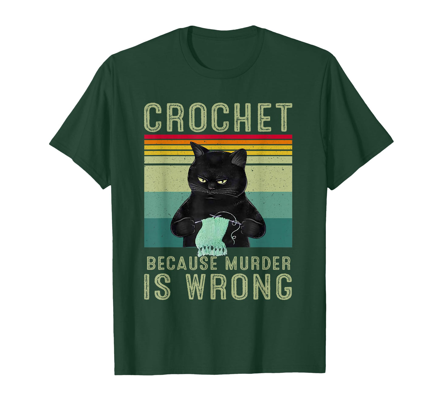 Crochet Because Murder Is Wrong T-Shirt