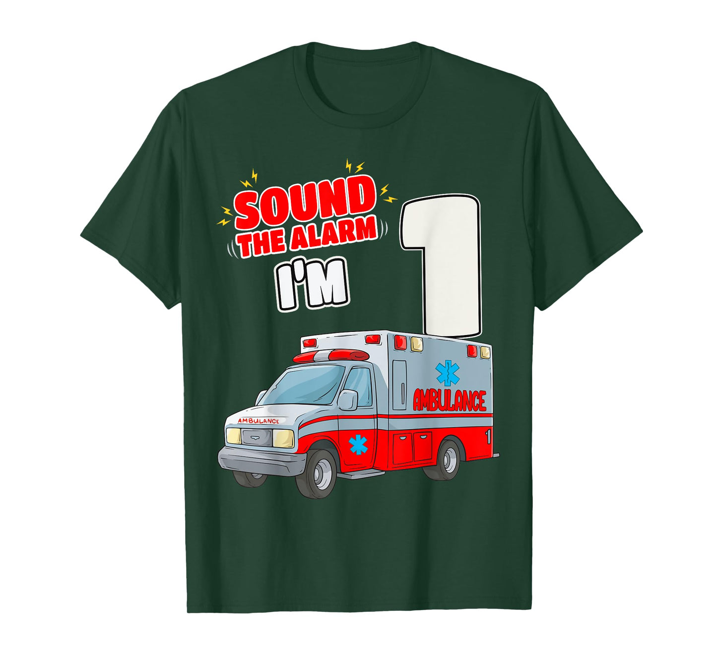 1st Birthday Medical Ambulance EMT 1 Year Old EMS Paramedic T-Shirt
