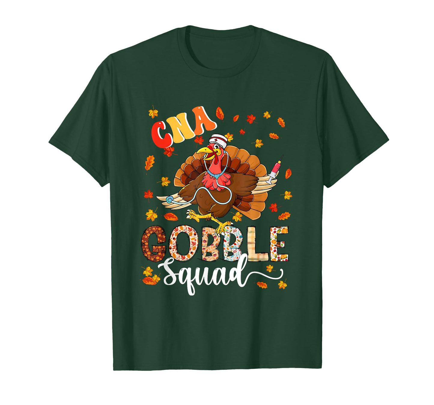 CNA Gobble Squad Thanksgiving Turkey As Nurse Nursing Lover T-Shirt