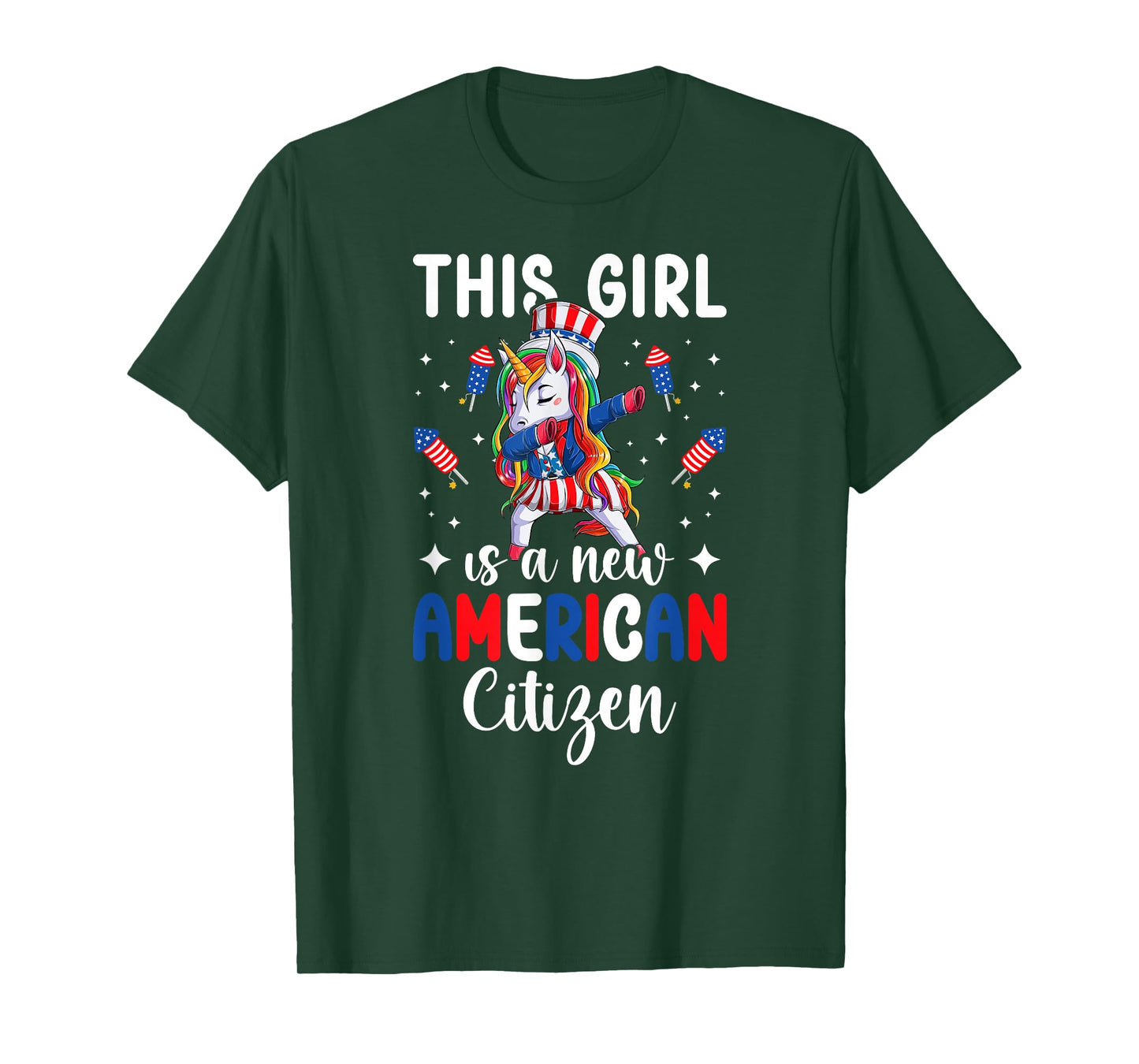 This Girl Is A New American Citizen New US Citizen USA T-Shirt
