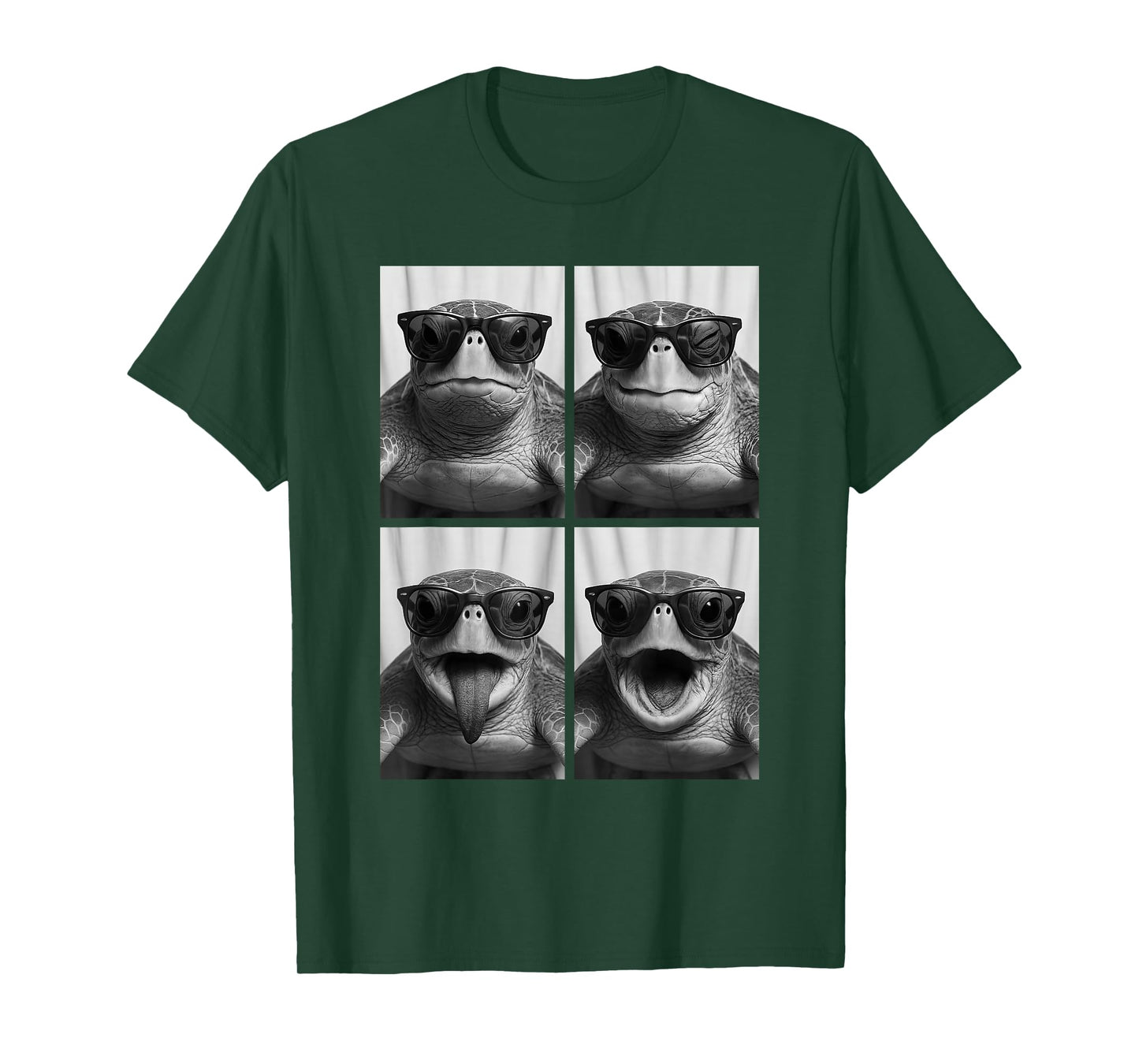 Cool Sea Turtles Sunglasses Ocean Animal Meme Selfie Booth T-Shirt