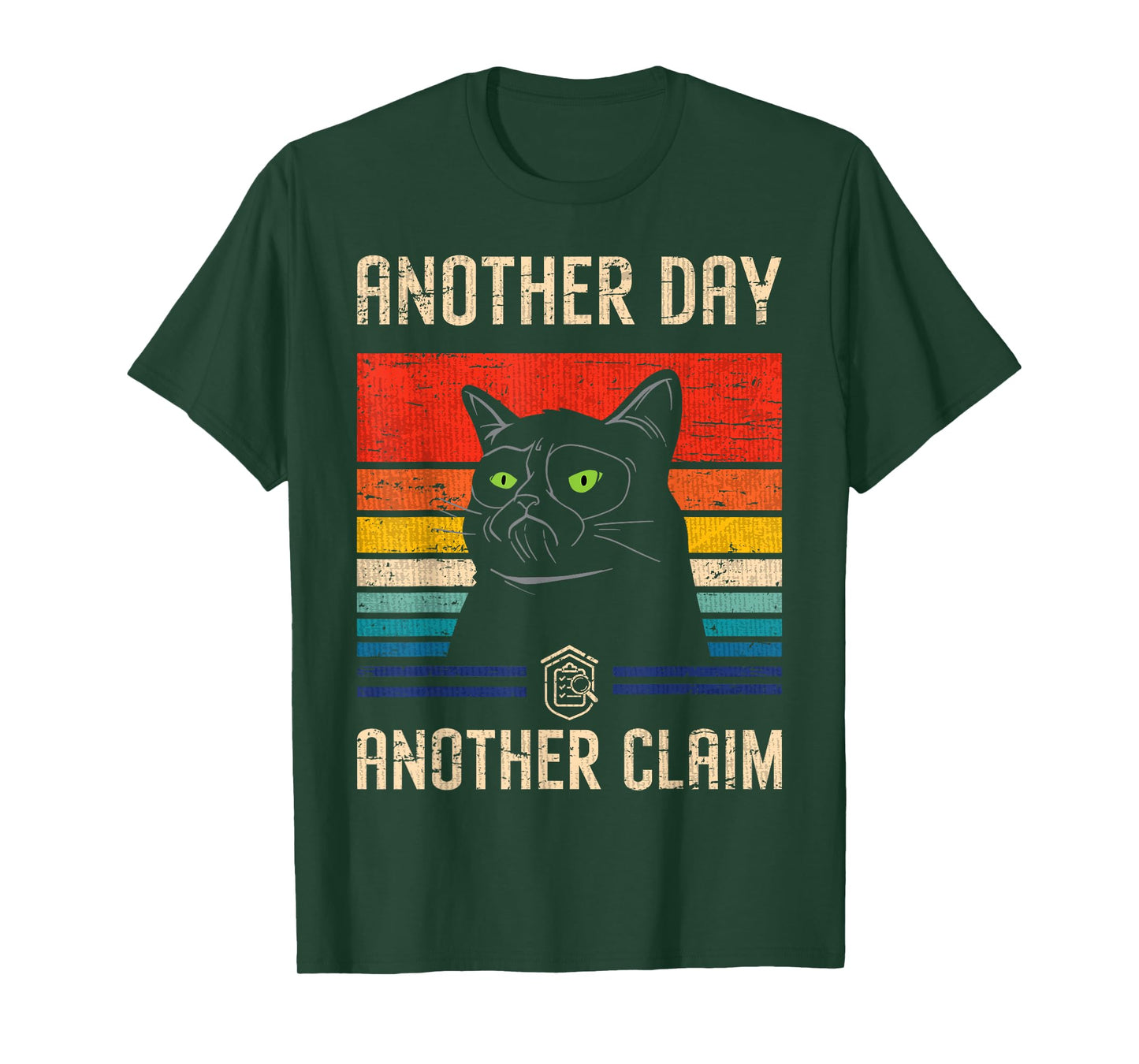 Claim Adjuster & Investigator Gifts Claim Examiner Black Retro Sports Cartoon T-Shirt, Small, Classic Fit, Short Sleeve, Crew Neck, Pull On, Cotton 65%, Polyester 35%