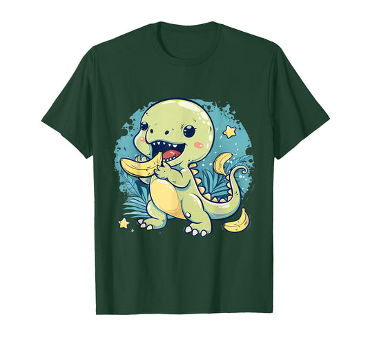 Banana Dino Banana Dinosaur Nature Artwork Bananas Fruit T-Shirt