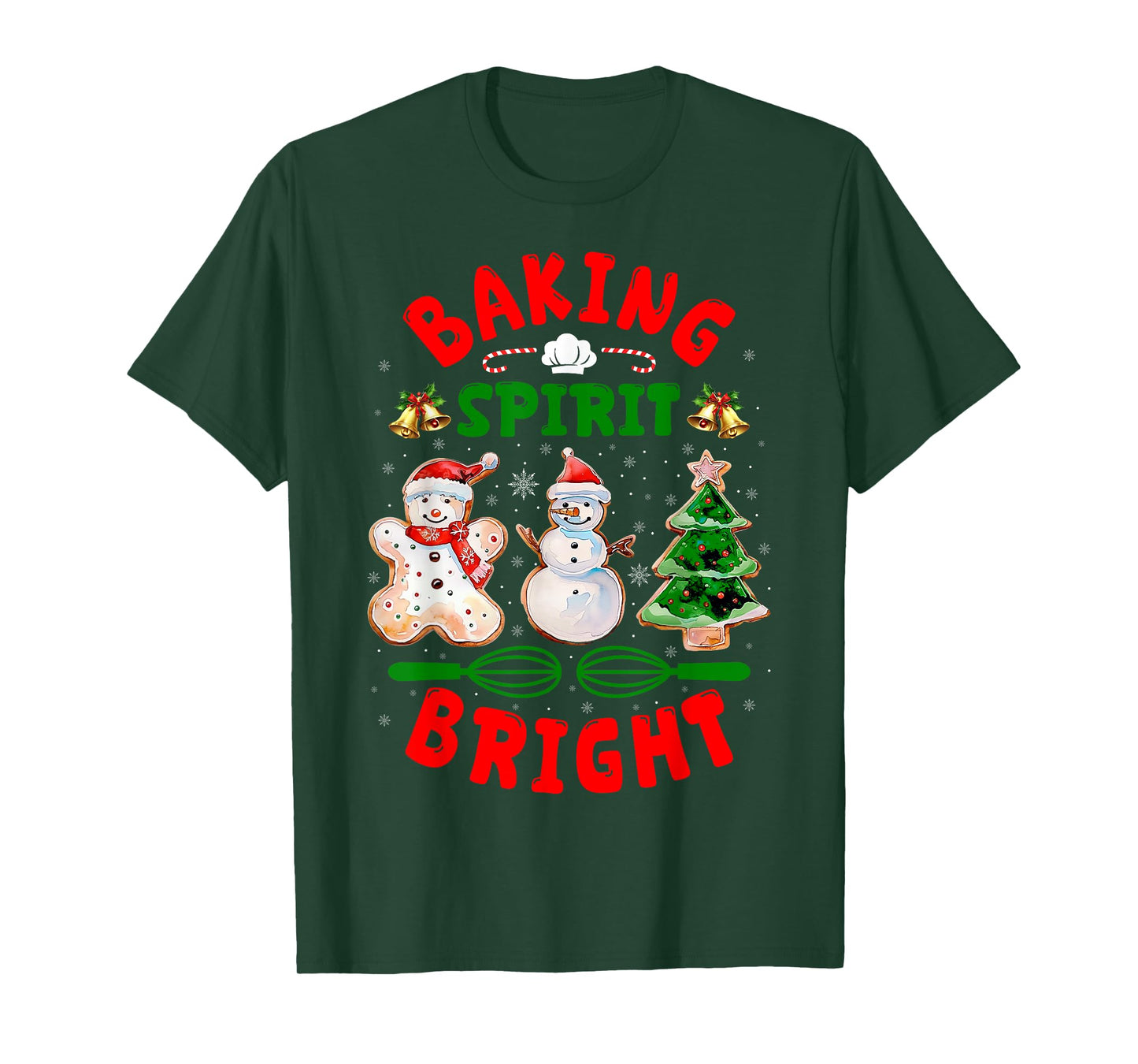 Baking Spirit Bright Donut Christmas Tree Xmas Cookie Kids T-Shirt
