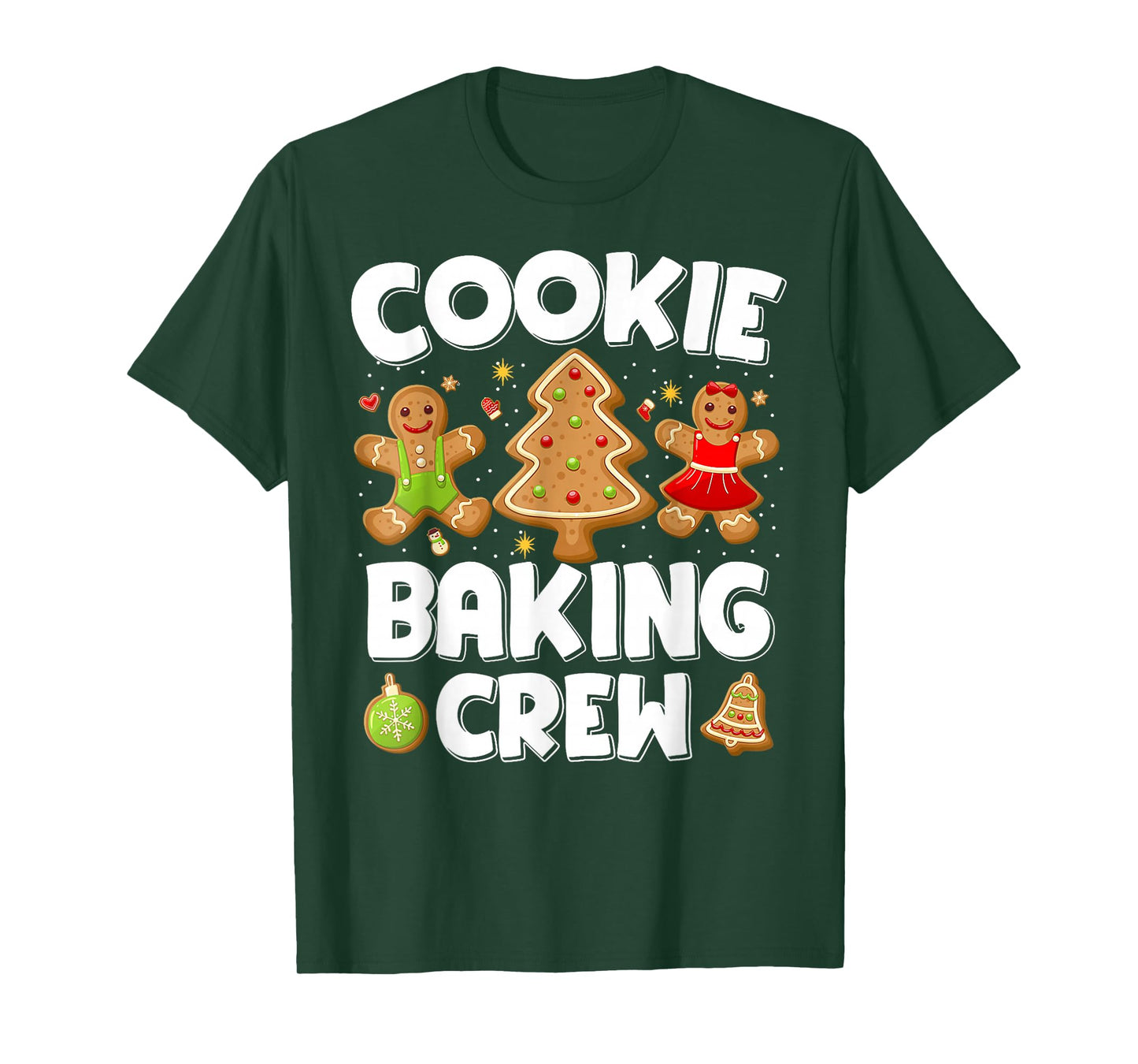 Cookie Baking Crew Christmas Gingerbread Team Squad Family T-Shirt