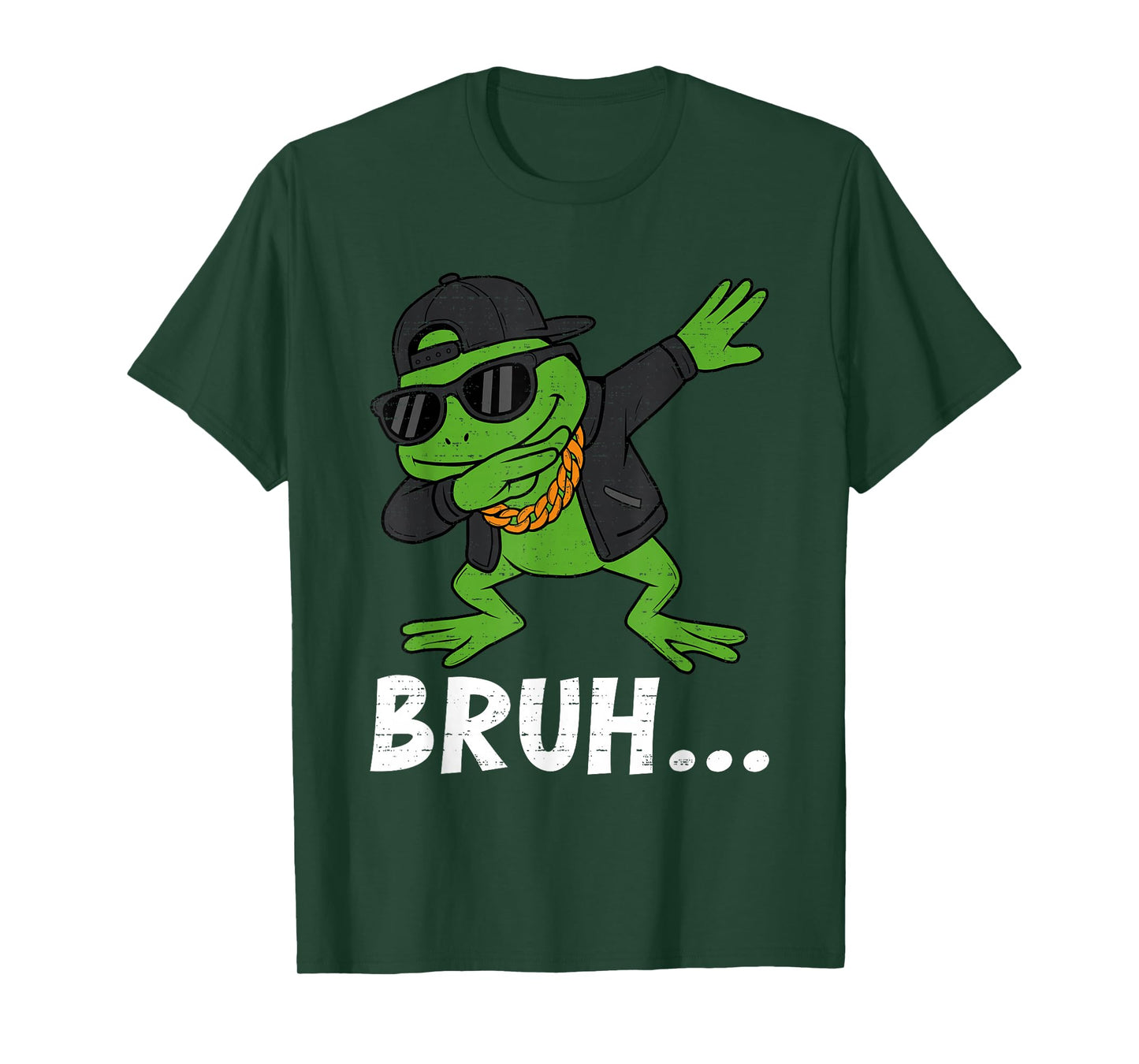 Funny Dabbing Frog Bruh Bro Dab Meme Humor Men Teens Boys T-Shirt