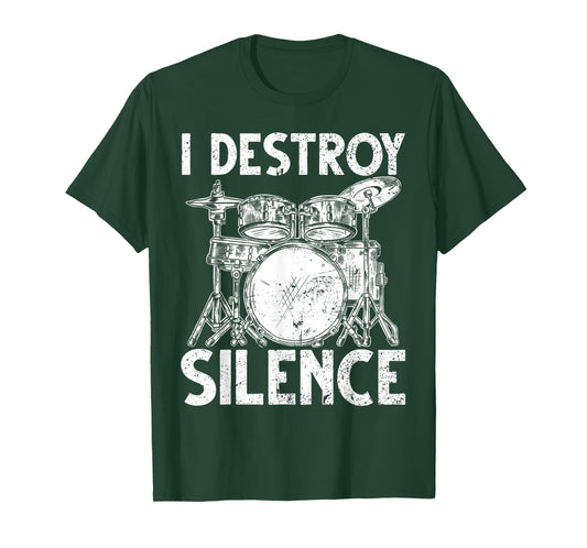 Cute Drum Set Art Men Women Drumming Rocker Music Percussion T-Shirt