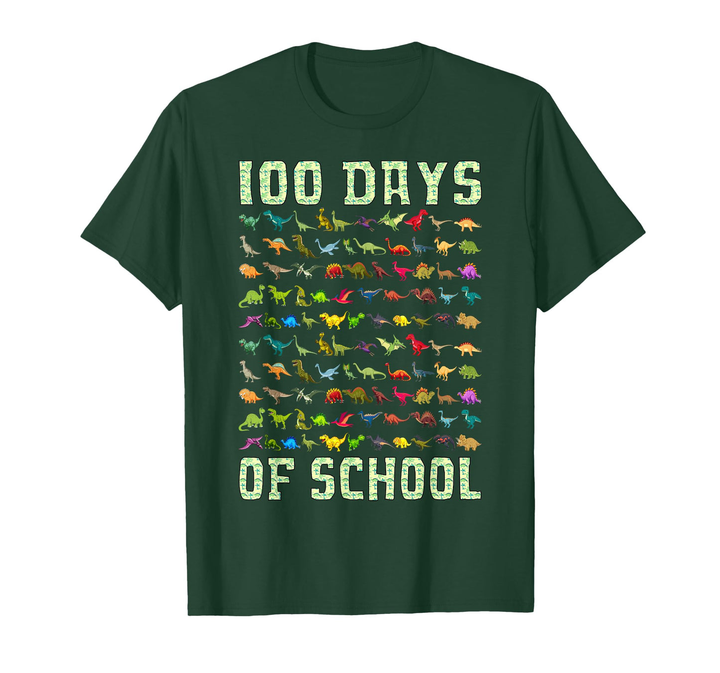 100 Days of School Dinosaur 100 Days Smarter 100th Day Kids T-Shirt