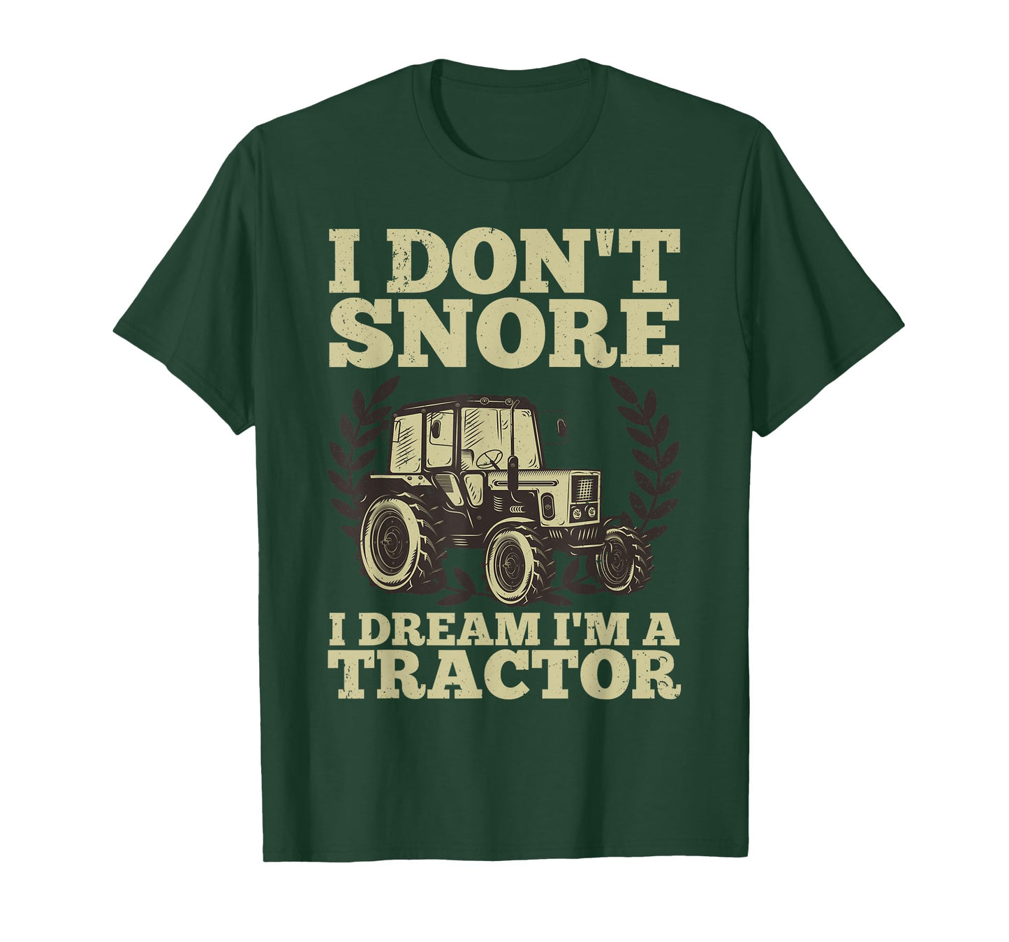 Cute Tractor For Men Dad Kids Agriculture Farmer Snore Truck T-Shirt