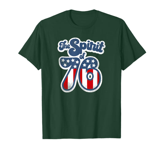 The Spirit of 76 Vintage Design Retro T Shirt T-Shirt