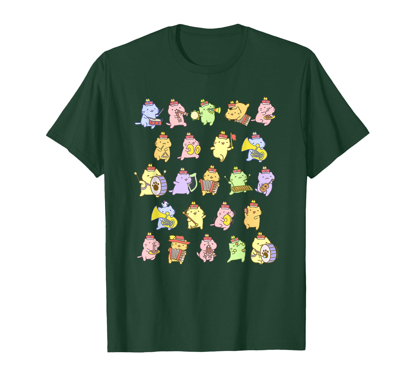 Mitchiri Neko March Cute cat band! T-Shirt