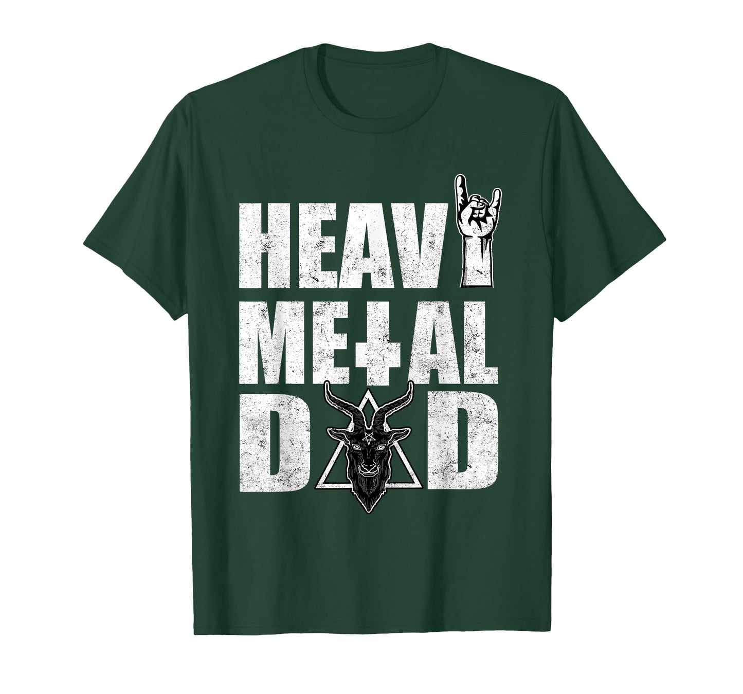 Heavy Metal Dad Pentagram Metal Music Father T-Shirt