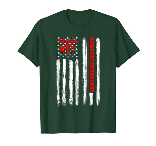 American Flag Radiologic Technologist Rad Tech Week Gift T-Shirt