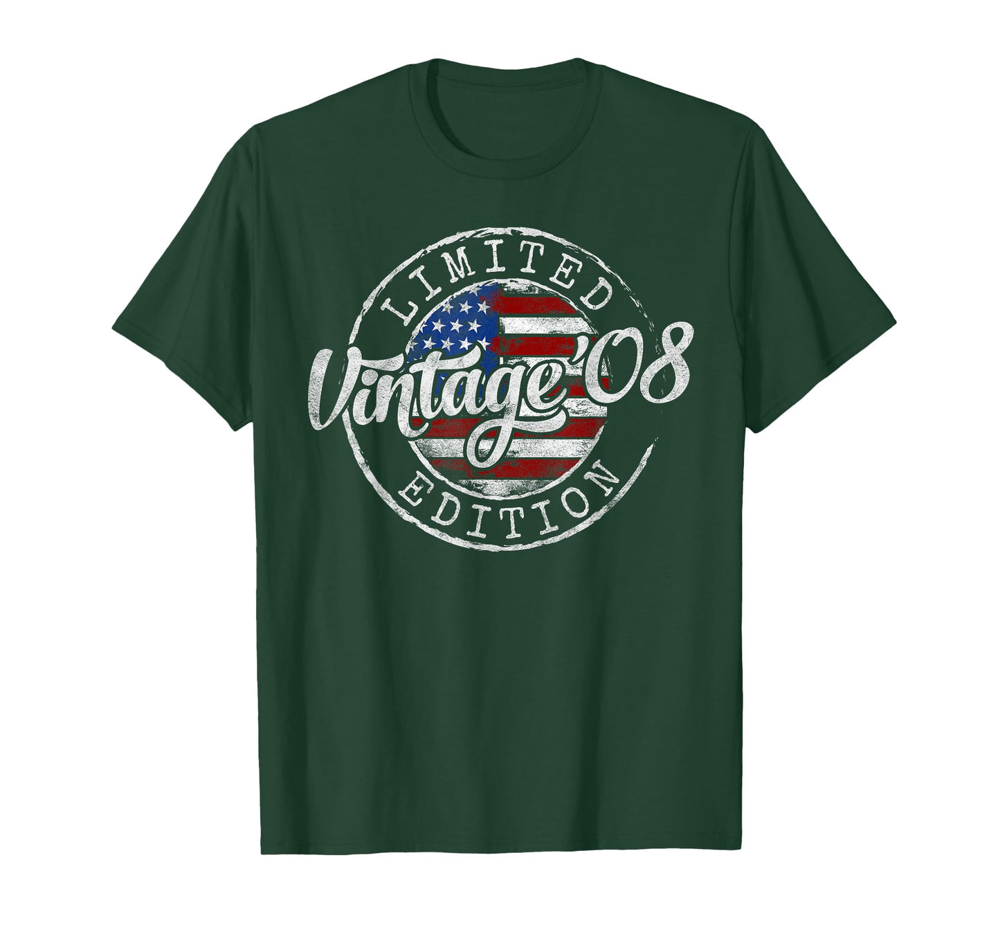 Vintage 2008 17th Birthday Gifts for Men Women 17 Year Old T-Shirt
