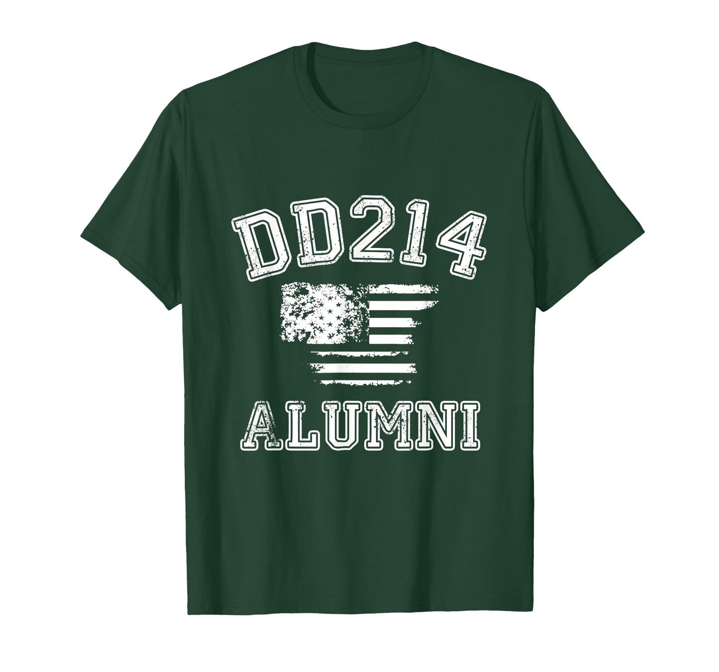 DD214 Alumni Distressed American Flag T-Shirt T-Shirt