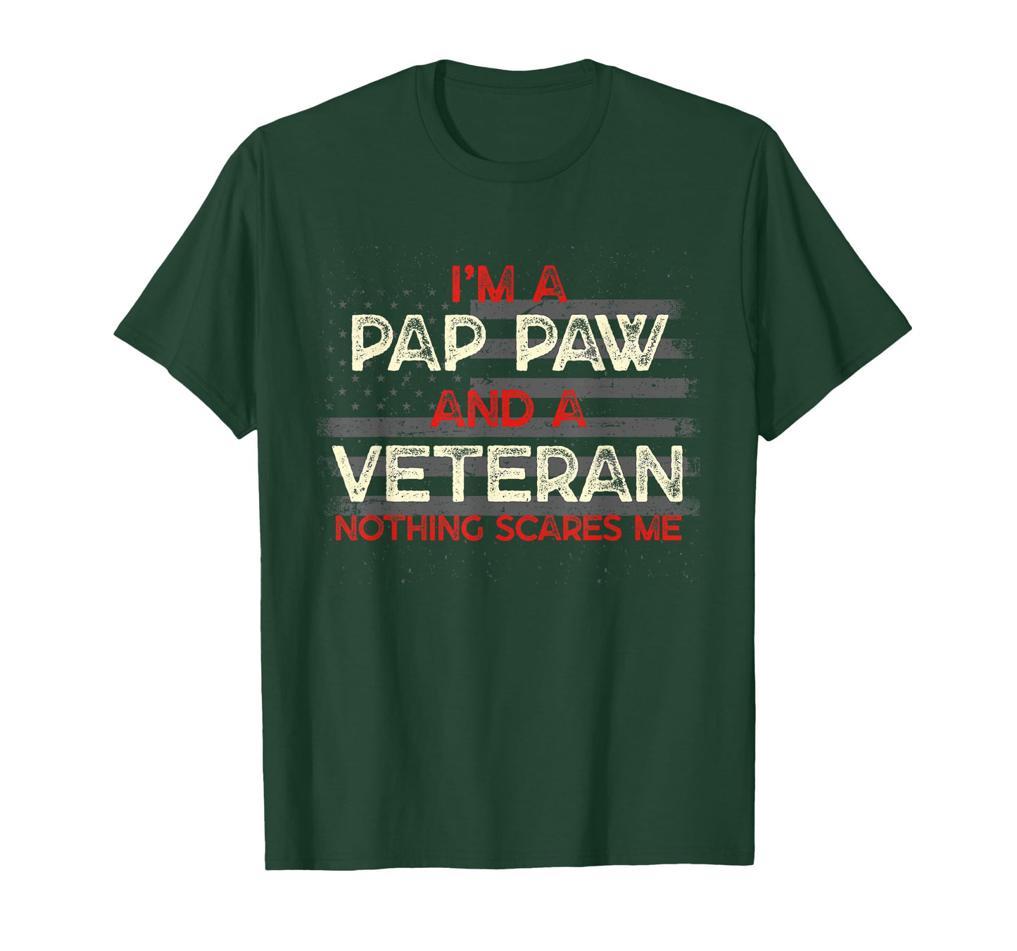 Im a Pap Paw and a Veteran Proud Patriotic Honored T-Shirt