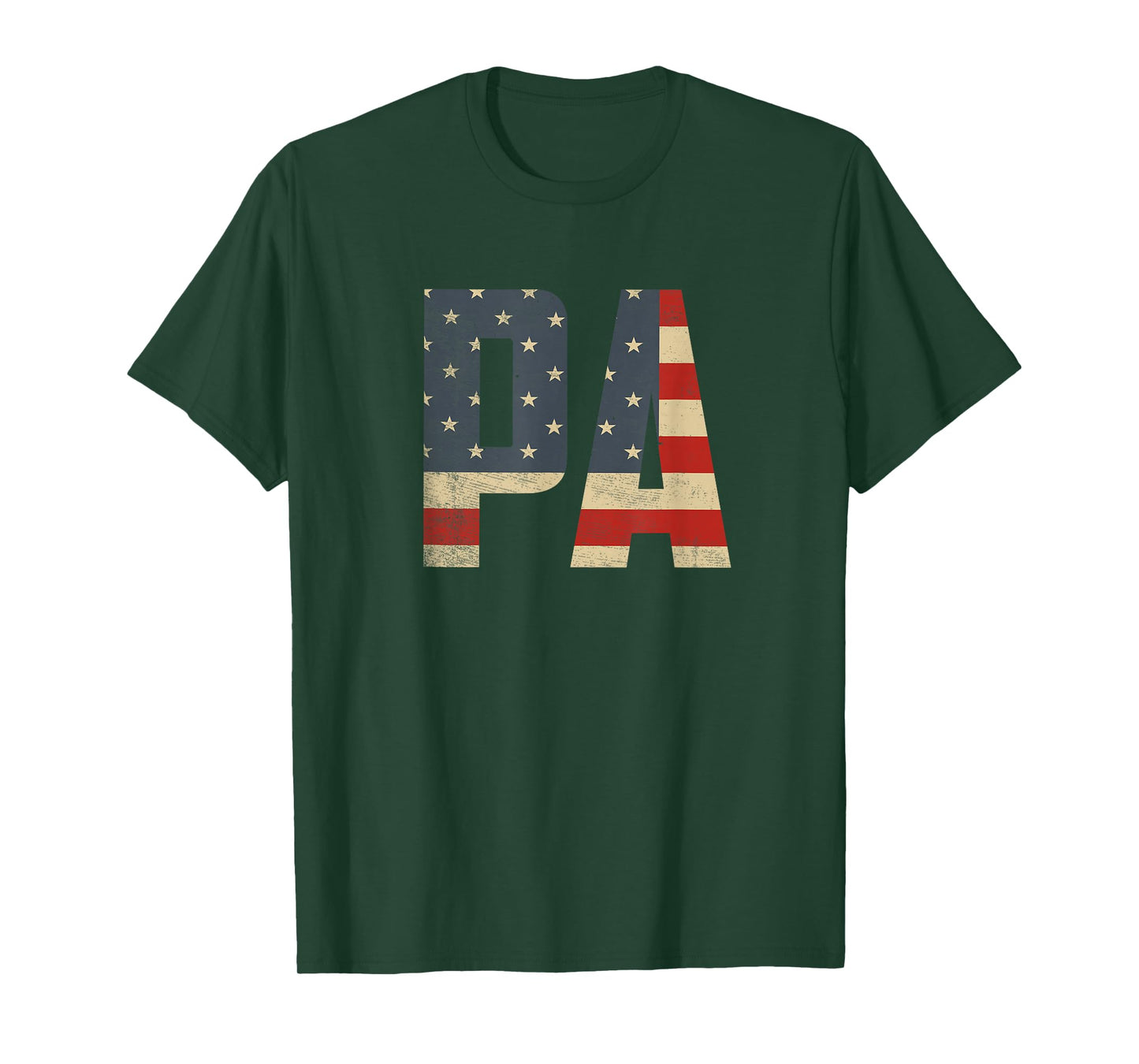 Pa Bold Patriotic American Flag Father’s Day Pa T-Shirt