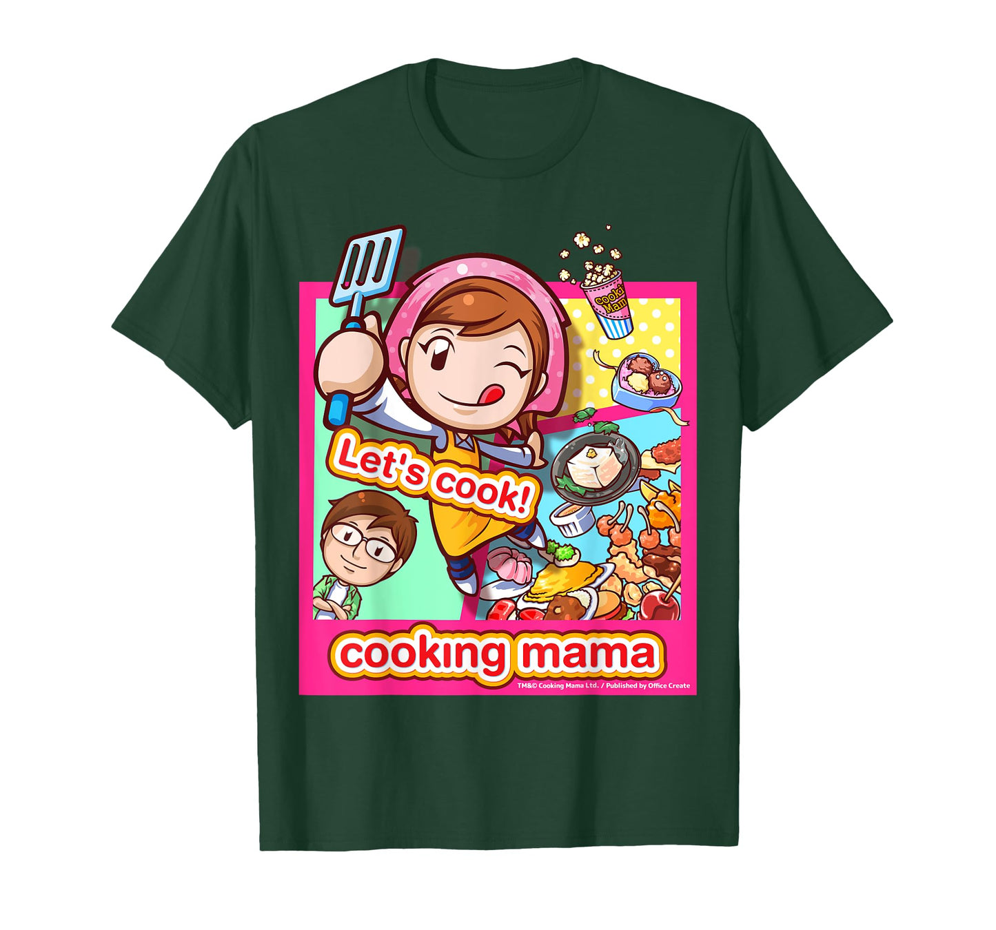 Cooking Mama Let's cook T-Shirt frame pink T-Shirt