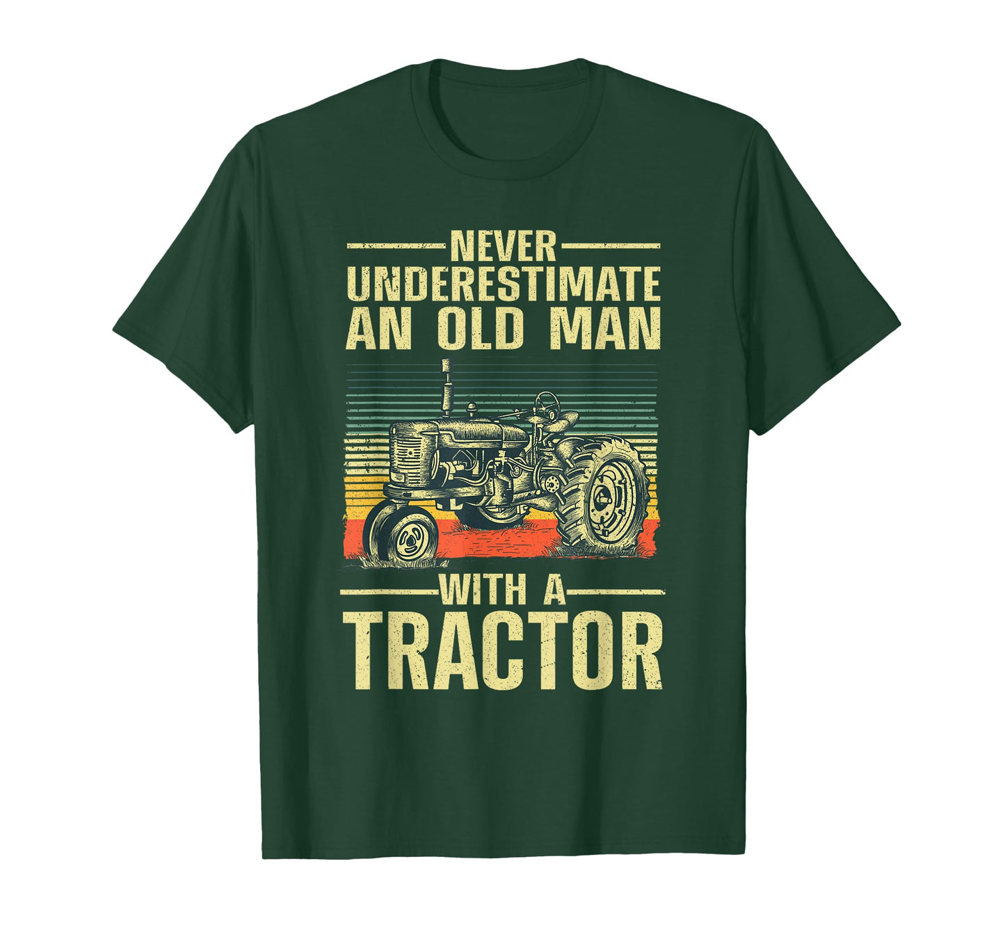 Cool Tractor Design For Grandpa Men Tractor Driver Farming T-Shirt