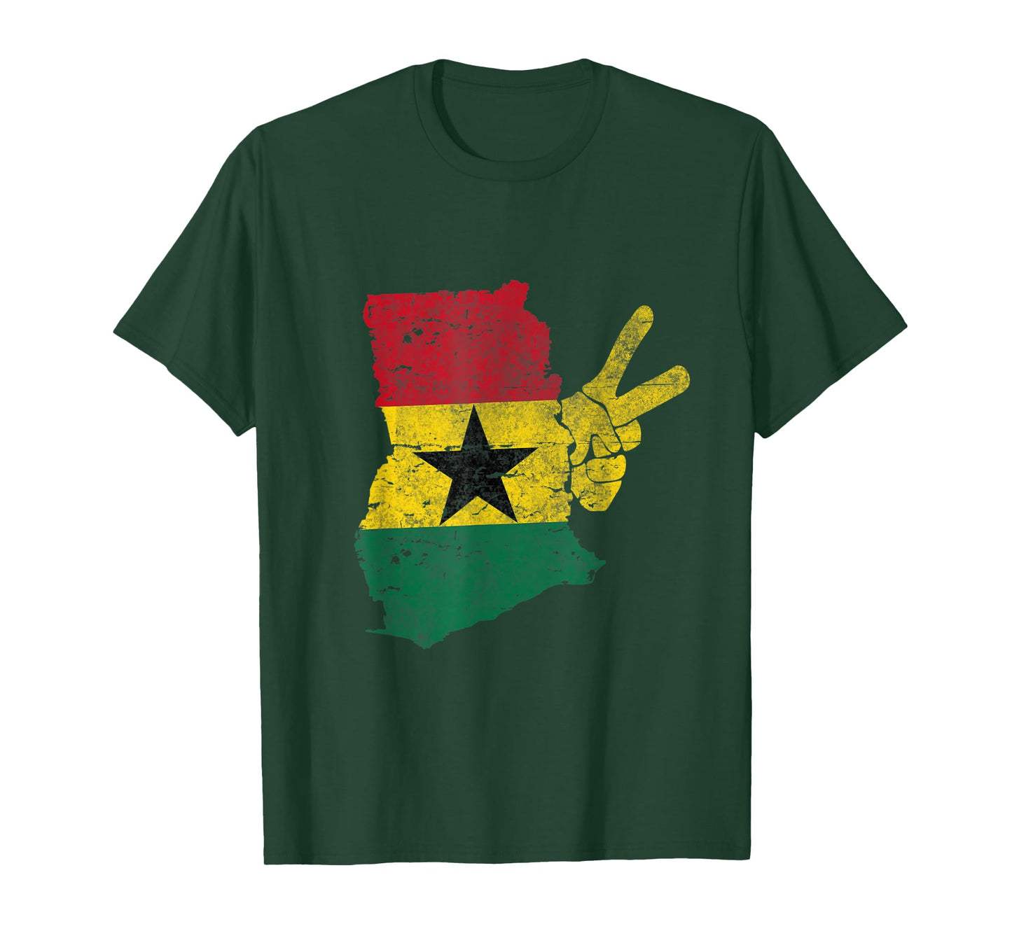 Ghana flag peace sign T-Shirt