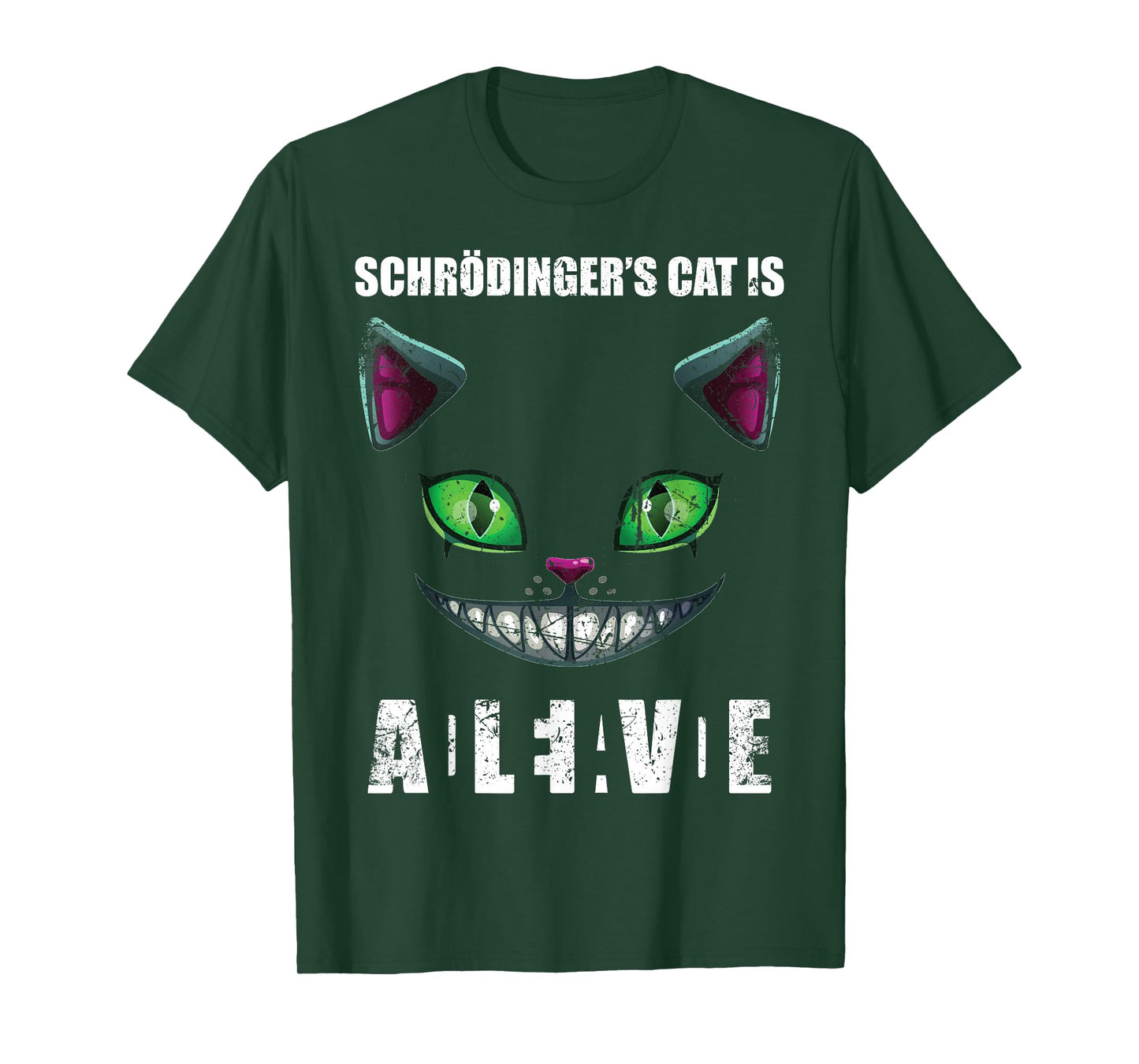 Schrödingers Cat Dead & Alive Quantum Physics T-Shirt