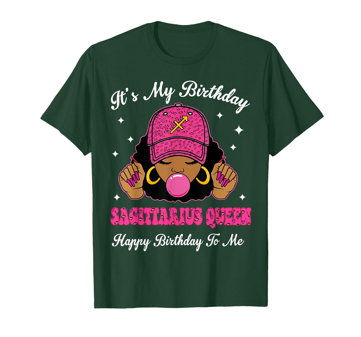 It's My Birthday Sagittarius Queen Happy Birthday to Me Girl T-Shirt