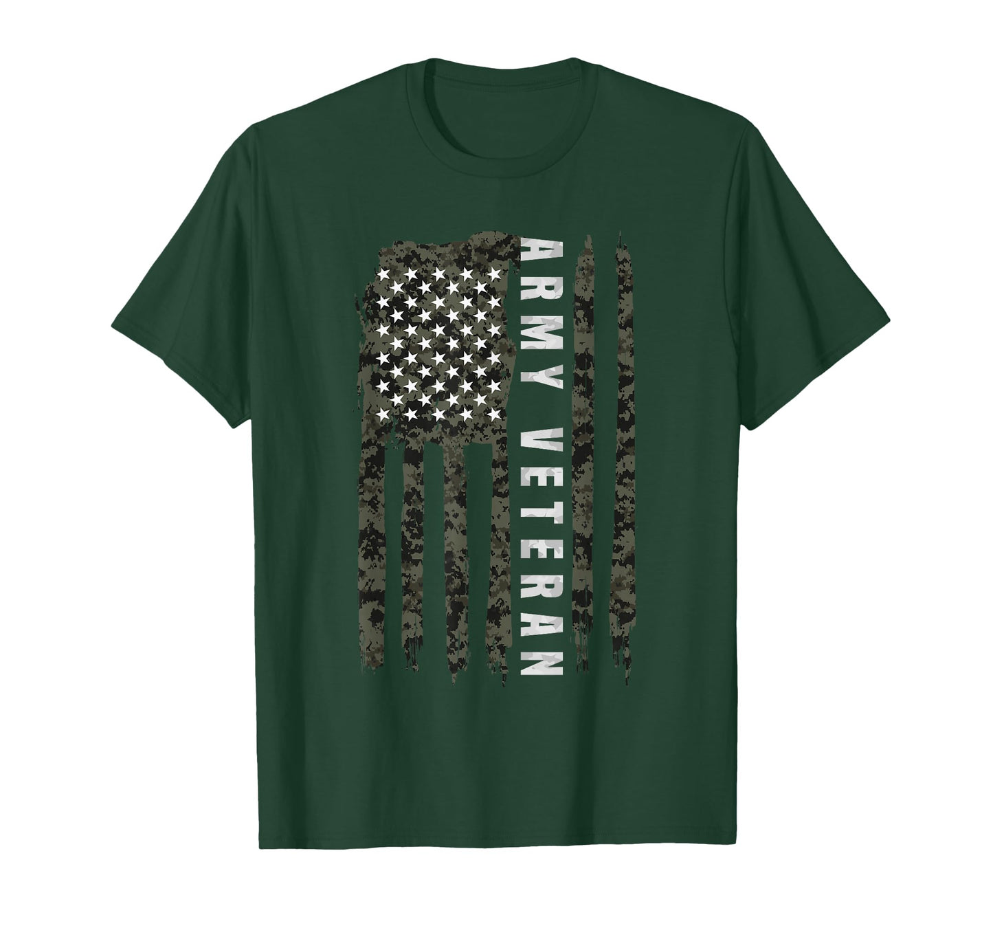 American Flag Patriotic Army Veteran T-Shirt