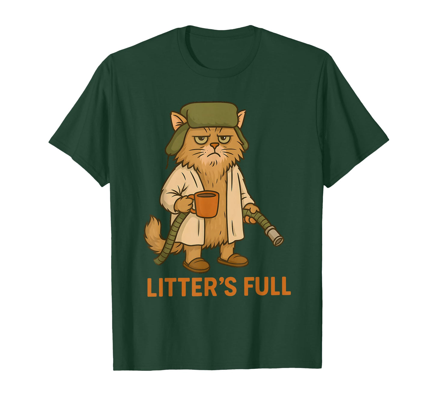 Litter’s Full Funny Cat Christmas Humor Quote T-Shirt