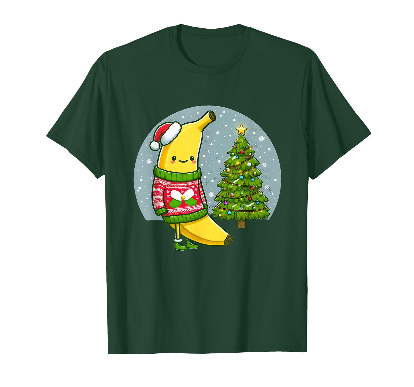 Banana in Ugly Christmas Sweater T-Shirt