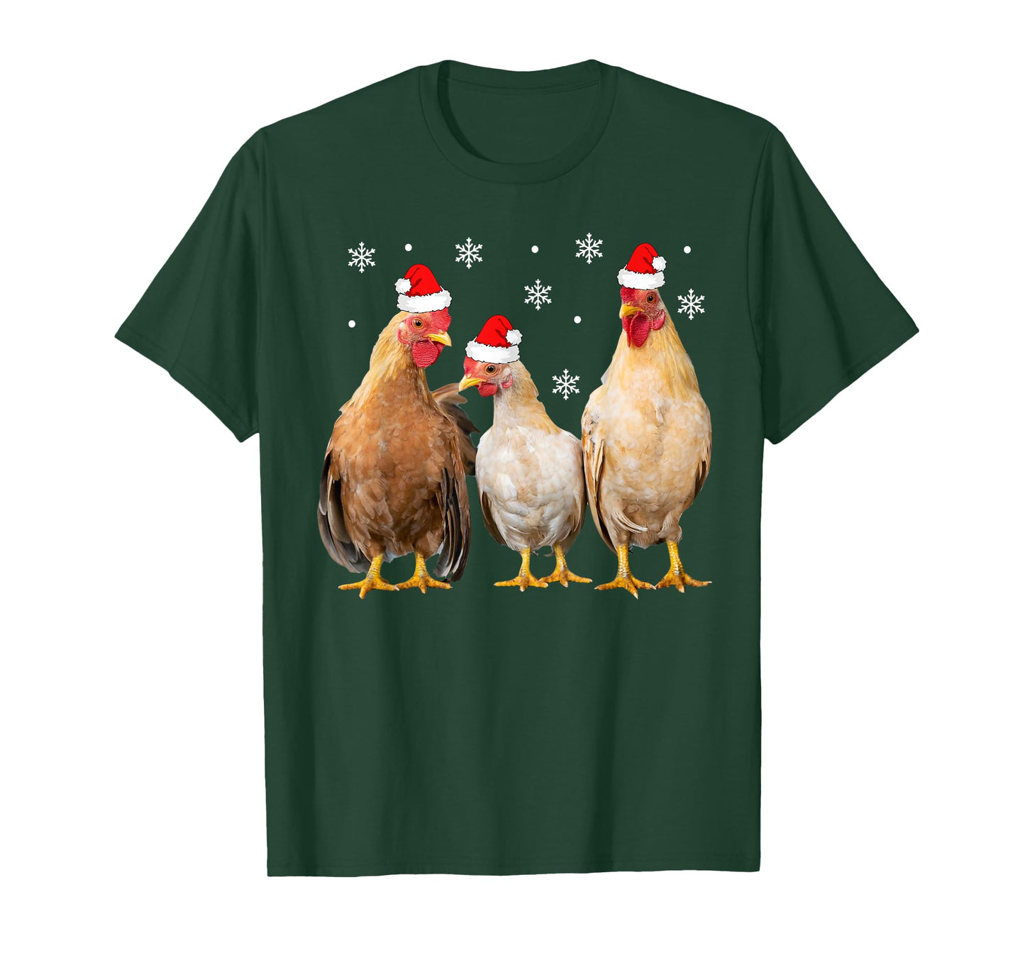 Christmas Chicken Shirt Kids Matching Family Chicken Pajamas T-Shirt