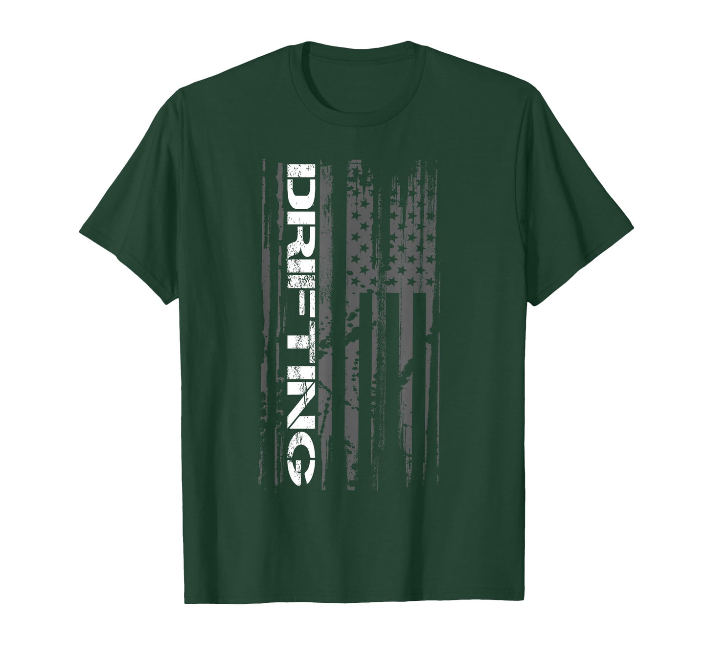 American Flag Car Racing Drifting T-Shirt