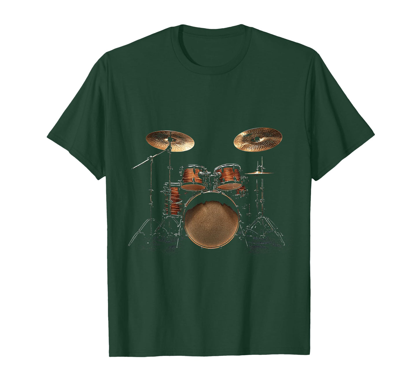 Drumset Music Instrument Graphic Art Drumset T-Shirt