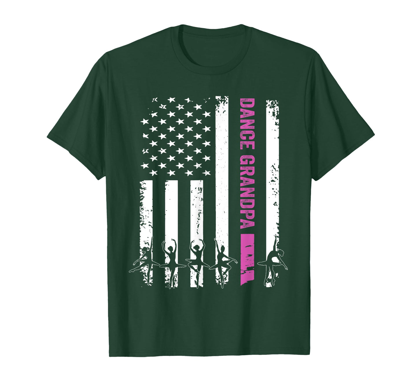 Vintage Dance Grandpa Flag USA Love Dancer/Dancing T-Shirt