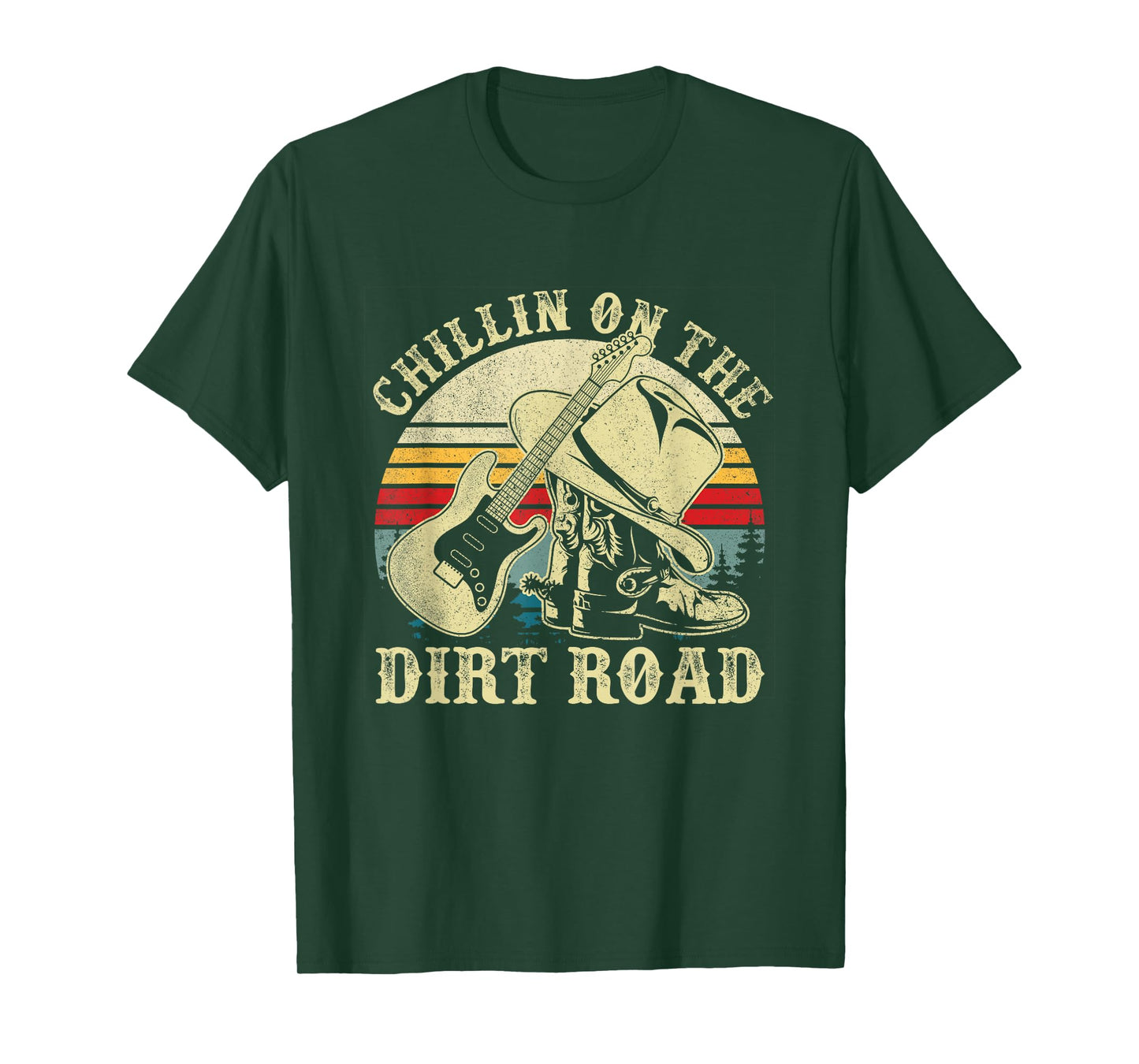 Chillin On The Dirt Road Western Life Rodeo Country Music T-Shirt