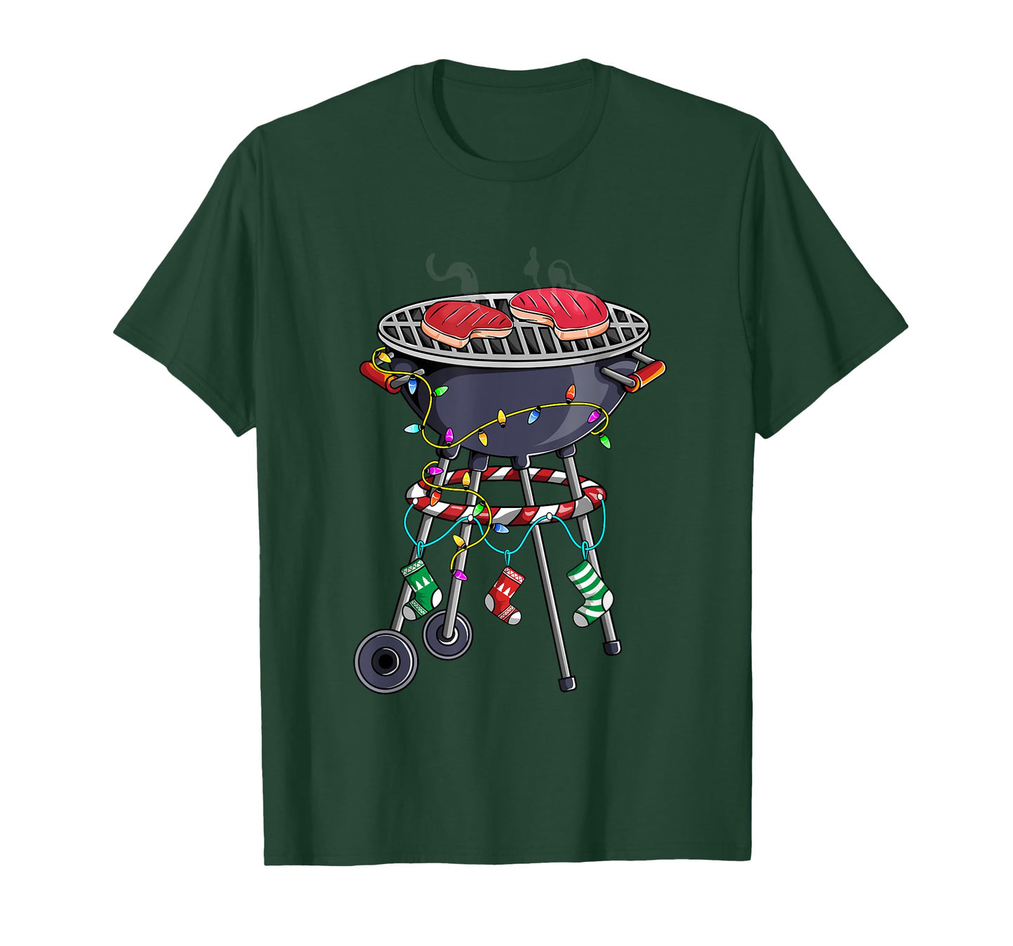 Christmas Grill Design For Holiday Themed Christmas BBQ T-Shirt