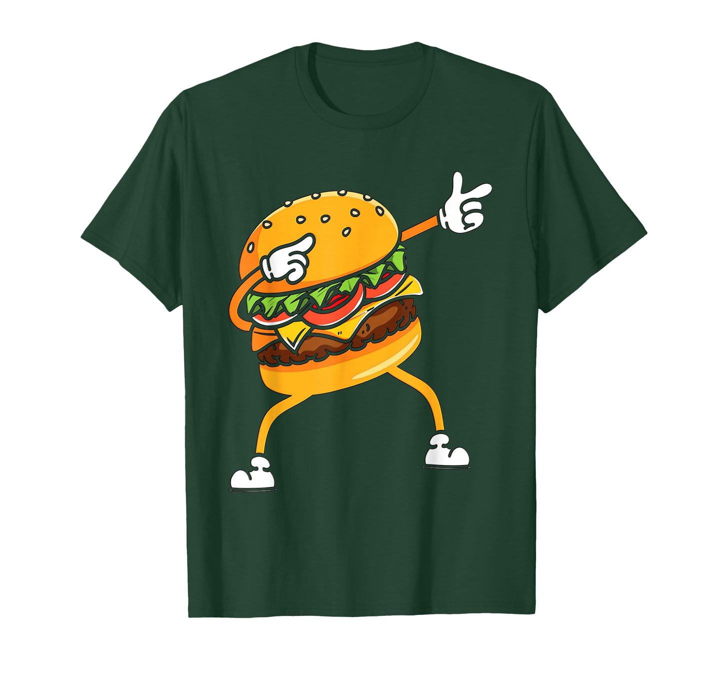 Funny Hamburger Dab Art Kids Men Women Cheeseburger Lover T-Shirt
