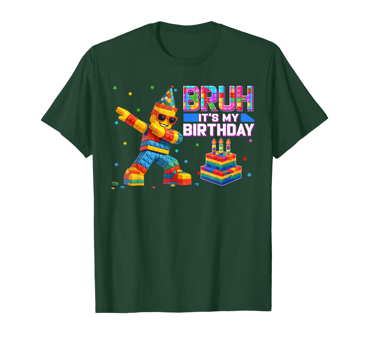 Bruh Its My Birthday Boy Family Matching Party Decor T-Shirt