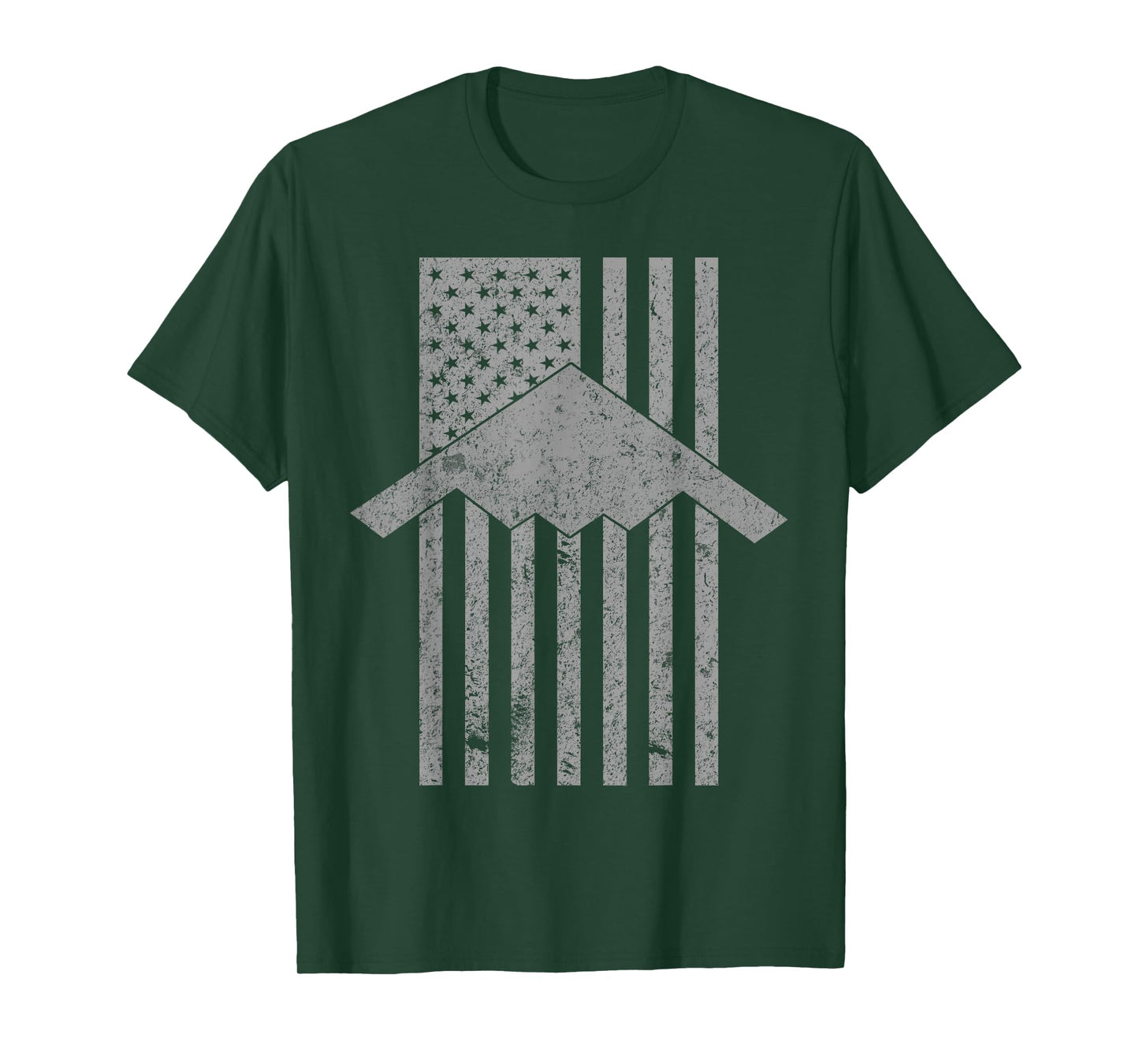 B-2 Spirit Stealth Bomber Patriotic Vintage Flag T-Shirt T-Shirt