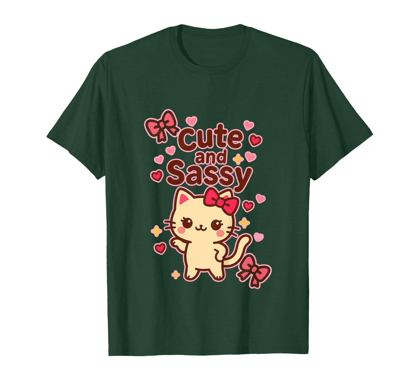 Kids Girls Cute Sassy Cute School Adorable Size 10-12 7-8 T-Shirt T-Shirt